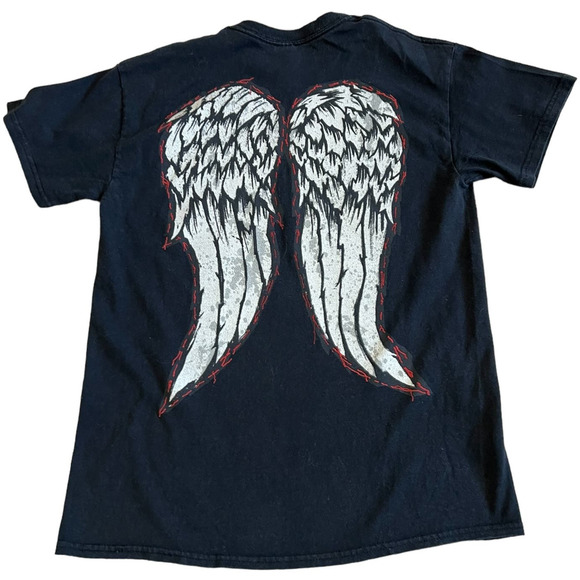 The Walking Dead Black Crew Neck Graphic T-Shirt, Size M - Picture 2 of 3